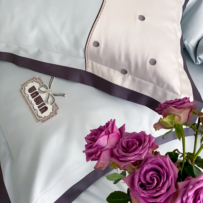 91家纺网 家纺一手货源 找家纺 品家居2025新款高支高密贡缎长绒棉四件套 觅-蓝