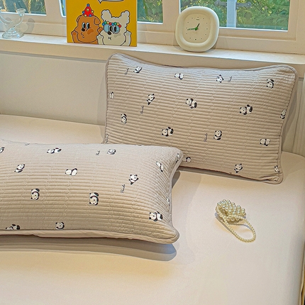 91家纺网 家纺一手货源 找家纺 （总）漫时光 2025新款全棉纯棉新疆棉花夹层单枕套