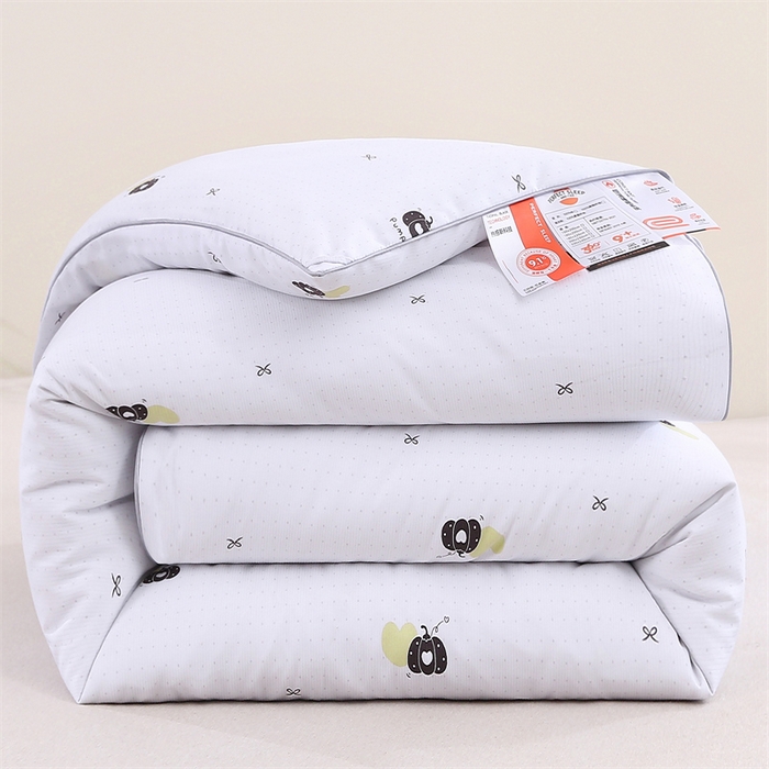 91家纺网 家纺一手货源 找家纺 芭芭棉家纺 2025新款全棉被 心心相印-白色