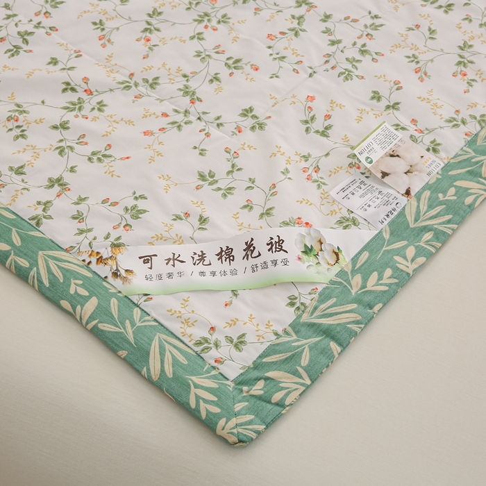 91家纺网 家纺一手货源 找家纺 锦鹭被业 2025新款A类里外全棉印花夏被 兰黛