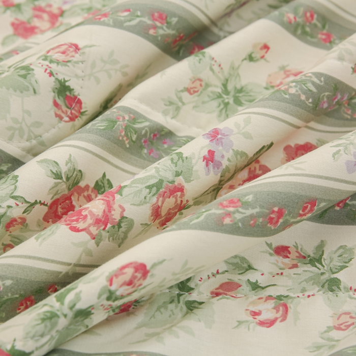 91家纺网 家纺一手货源 找家纺 锦鹭被业 2025新款A类里外全棉印花夏被 栀香海棠