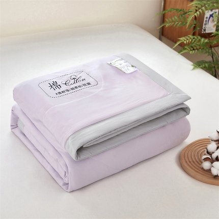 91家纺网 家纺一手货源 找家纺 （总）芊梵 2025新款针织棉花夏被手包边单凉被空调被