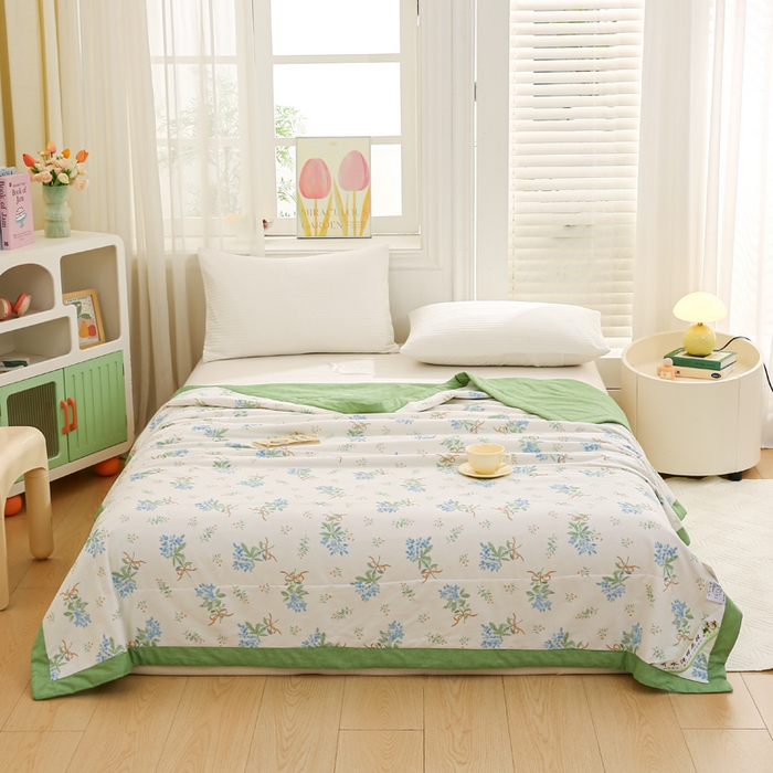 91家纺网 家纺一手货源 找家纺 （总）锦鹭被业 2025新款里外全棉印花棉花夏被纯棉夏凉被空调被棉花被