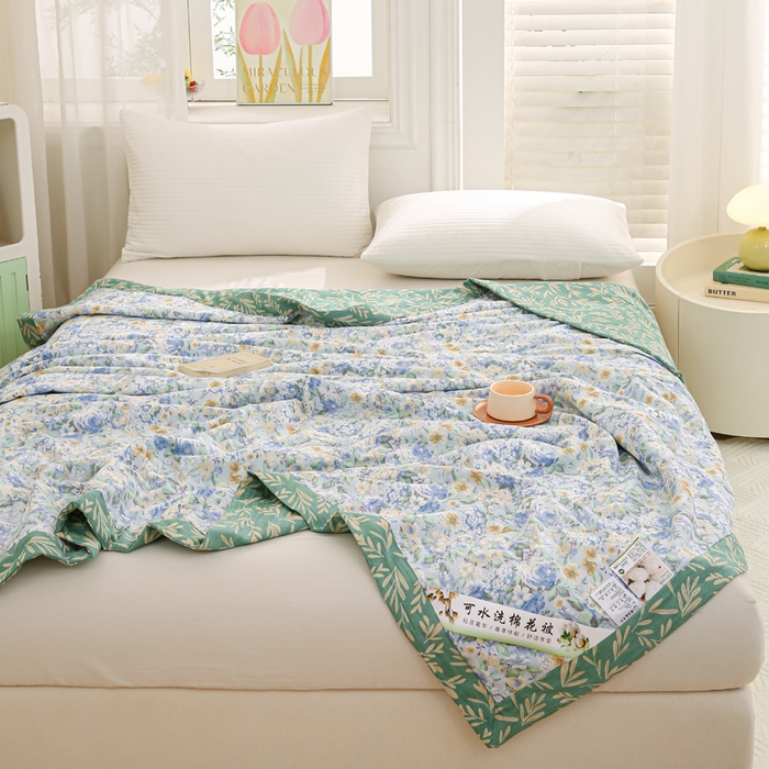 91家纺网 家纺一手货源 找家纺 锦鹭被业 2025新款A类里外全棉印花夏被 漫画