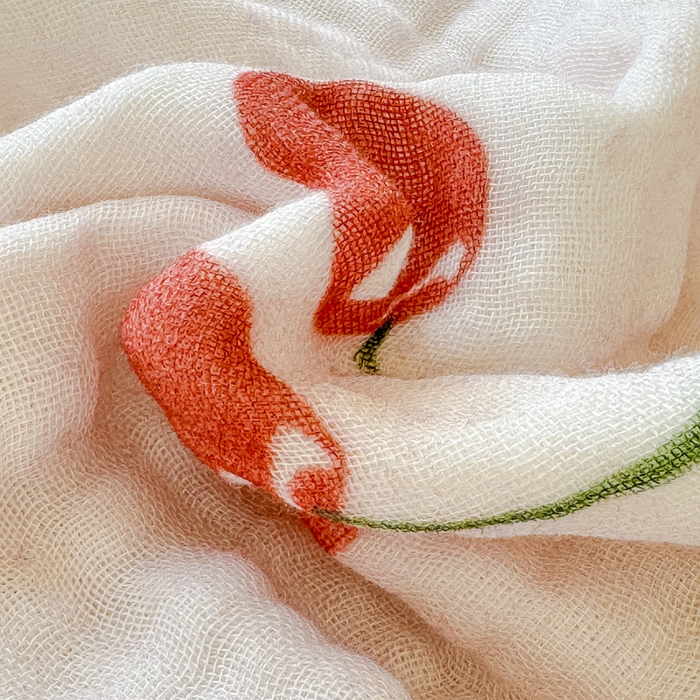 91家纺网 家纺一手货源 找家纺 乐家毛巾被2025新款全棉六层一体超柔泡泡纱多功能毯 小樱桃