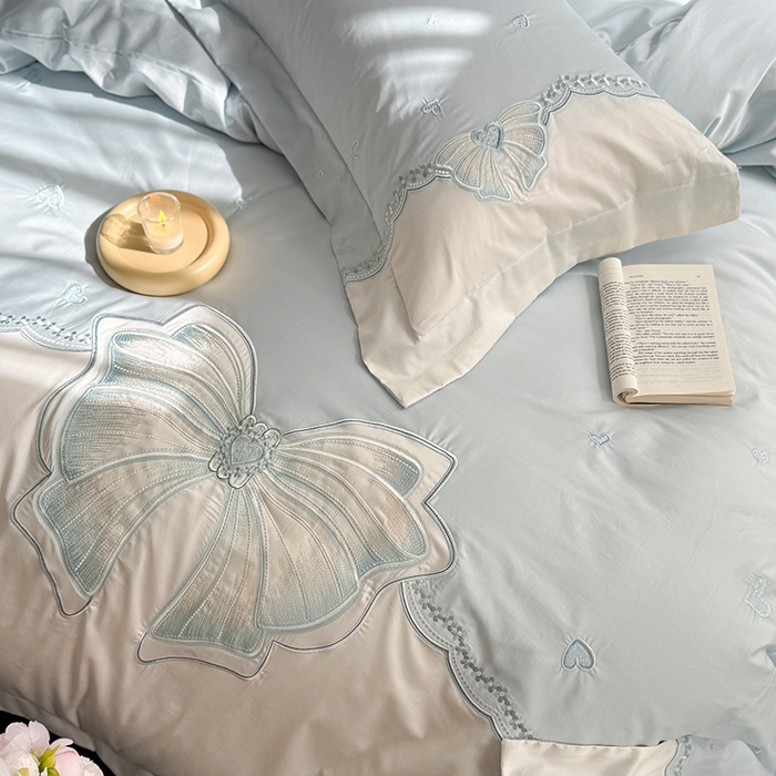 91家纺网 家纺一手货源 找家纺 （总）优悦生活馆 2025新款全棉新疆长绒棉四件套-恋恋时光 控价