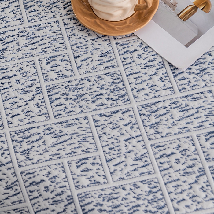 91家纺网 家纺一手货源 找家纺 鑫姿 2025新款5A抗菌凉席床裙款-雅致系列 雅致床裙款-冰深蓝