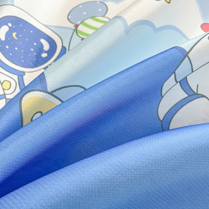 91家纺网 家纺一手货源 找家纺 博雅 2025新款独家版权A类大版数码印花1200D冰丝凉席 太空漫步