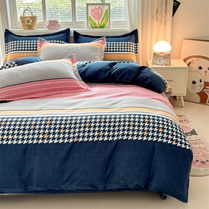 91家纺网 家纺一手货源 找家纺 爱一个家 2025新款植物羊绒四件套 奥加丽