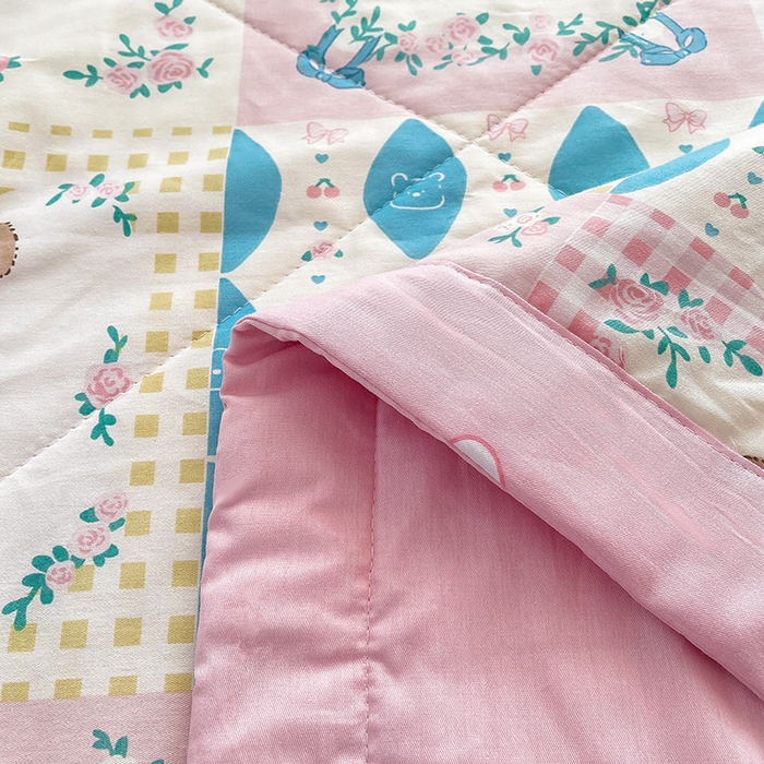 91家纺网 家纺一手货源 找家纺 思雅庭 2025新款里外全棉夏被新疆棉花夏凉被空调被 格子物语