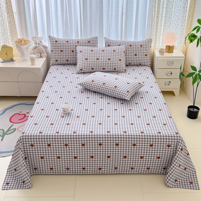 91家纺网 家纺一手货源 找家纺 仟网汇 2025新款老粗布床单粗布凉席老粗布单床单枕套单品 咖小心