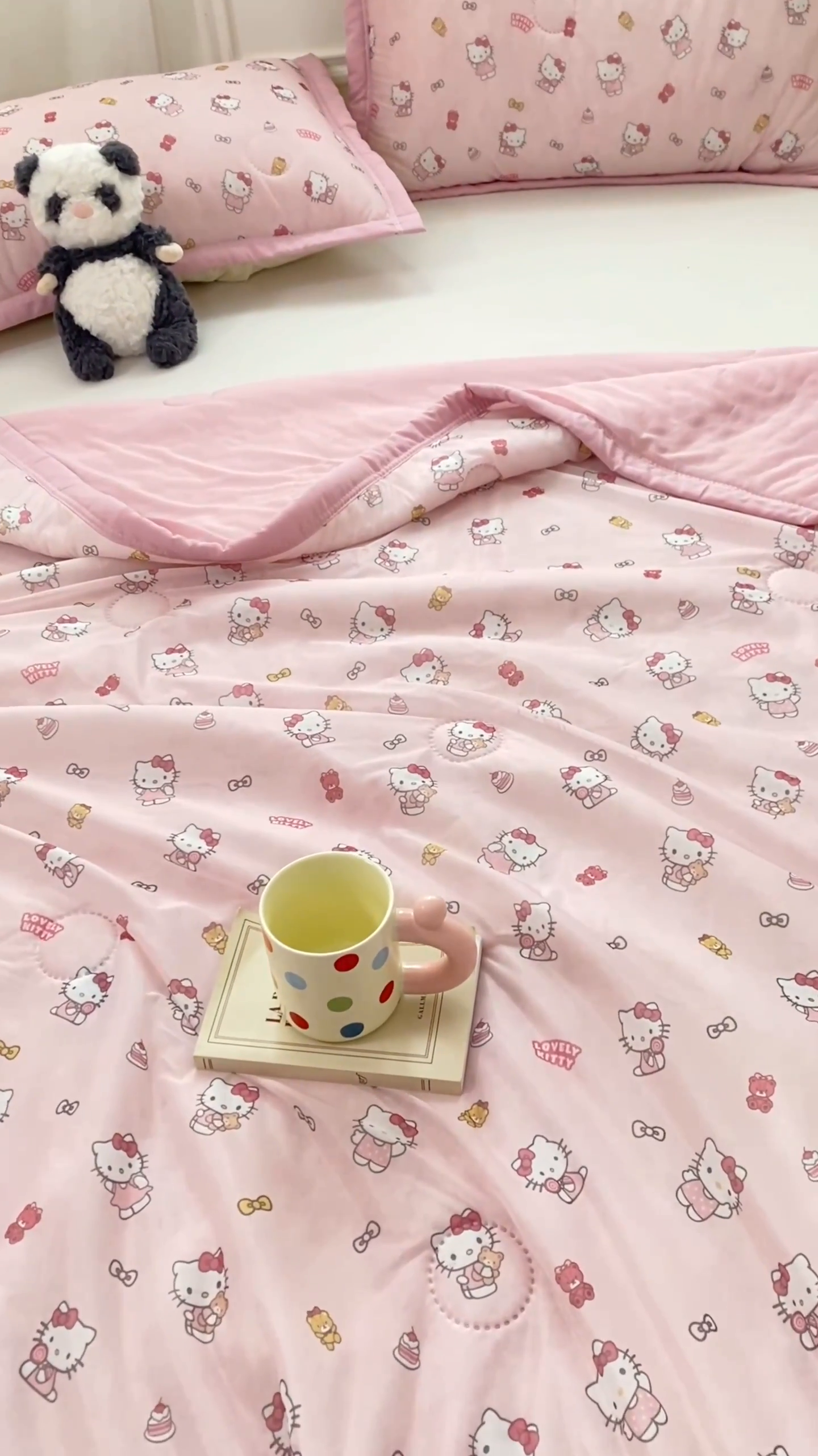 91家纺网 家纺一手货源 找家纺 顺顺家纺 2025新款凉感丝印花夏被空调被 少女凯蒂