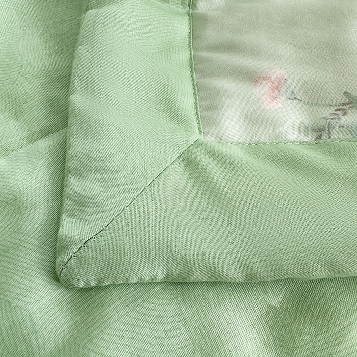 91家纺网 家纺一手货源 找家纺 瑜珠家纺 2025新款里外全棉棉花夏被 千羽花信