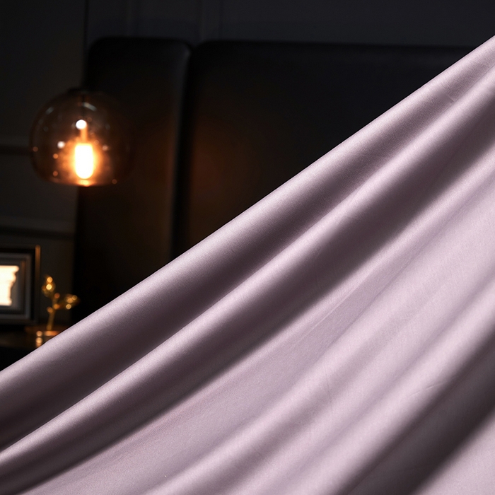 91家纺网 家纺一手货源 找家纺 秀色2025新款A类高端100s新疆长绒棉纯棉床单单件全棉单人贡缎加厚被单三件套 莫奈-香芋紫