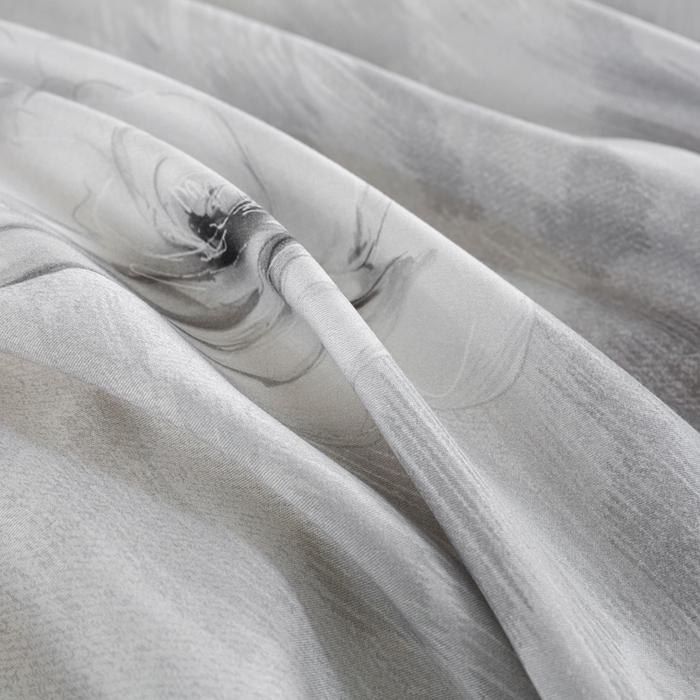 91家纺网 家纺一手货源 找家纺 帅露家纺 2025新款50S莱赛尔天丝印花四件套 豹纹诱惑-灰