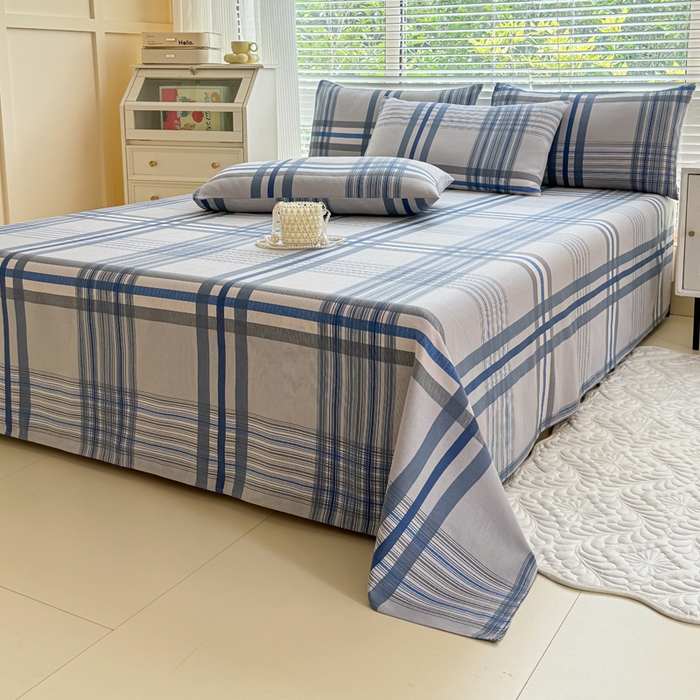 91家纺网 家纺一手货源 找家纺 仟网汇 2025新款老粗布床单粗布凉席老粗布单床单枕套单品 时尚空间