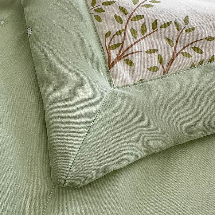 91家纺网 家纺一手货源 找家纺 瑜珠家纺 2025新款里外全棉棉花夏被 丛林兔