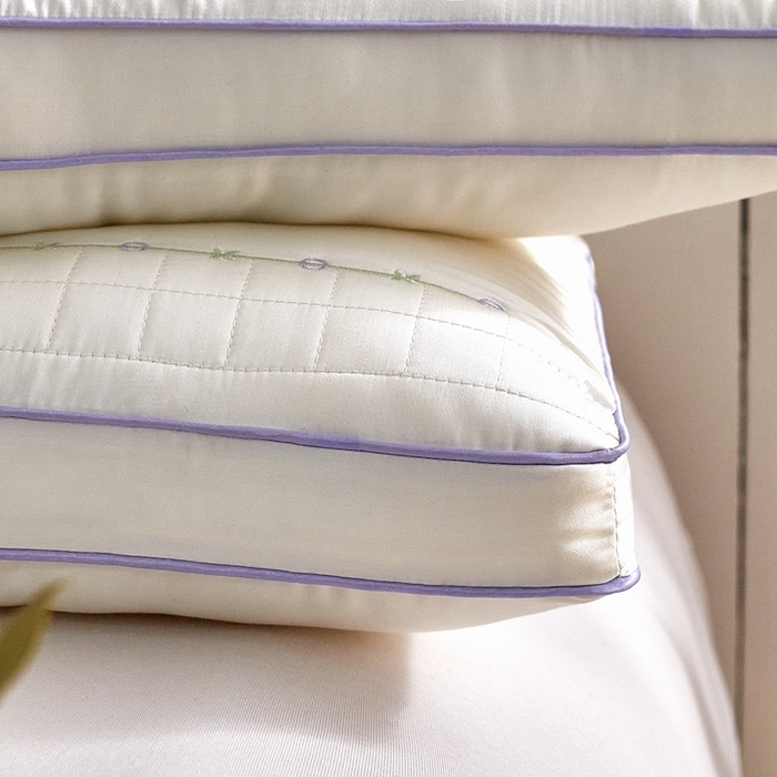 91家纺网 家纺一手货源 找家纺 爱尚家枕芯 2025新款薰衣草舒适承托养颈枕枕头枕芯 白（48*74cm/只）