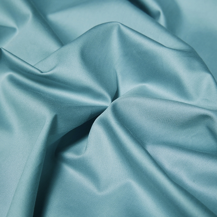 91家纺网 家纺一手货源 找家纺 秀色2025新款A类高端100s新疆长绒棉纯棉床单单件全棉单人贡缎加厚被单三件套 莫奈-雾霾蓝