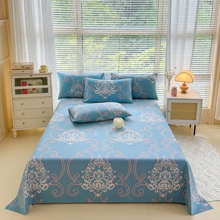 仟网汇 2025新款老粗布床单粗布凉席老粗布单床单枕套单品 欧式风情