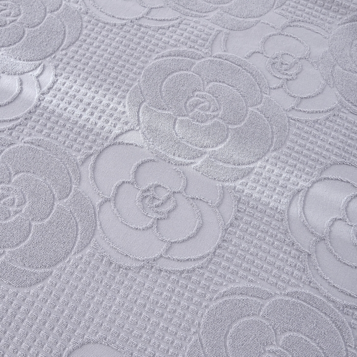 91家纺网 家纺一手货源 找家纺 爱港家纺 2025新款上海专版老式怀旧全棉A类纱布毛巾被 茶花-灰