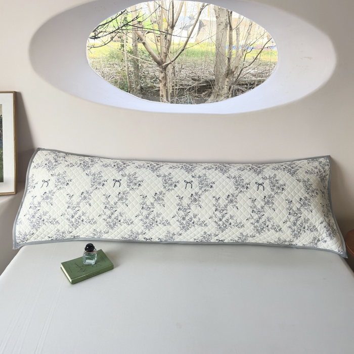 91家纺网 家纺一手货源 找家纺 爱港家纺 2025新款凉感丝双人长枕巾 夏季情侣枕头巾 绑带长枕巾 素影 120*48