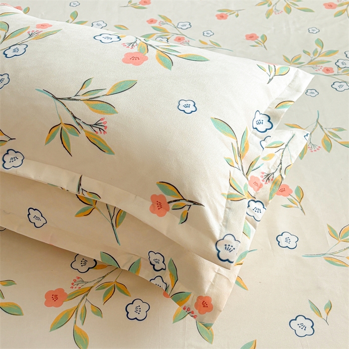 91家纺网 家纺一手货源 找家纺  爱一个家 2025新款植物羊绒四件套 恬静花开