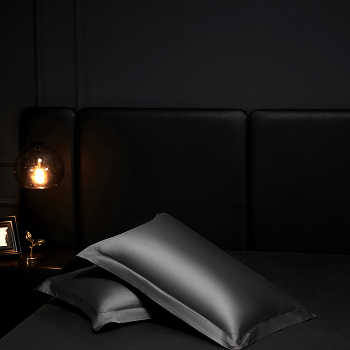 91家纺网 家纺一手货源 找家纺 秀色2025新款A类高端100s新疆长绒棉纯棉床单单件全棉单人贡缎加厚被单三件套 莫奈-帝王灰