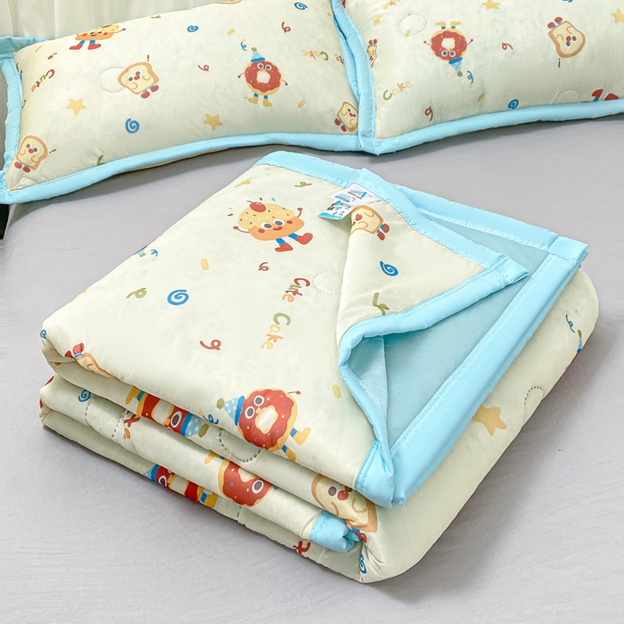 91家纺网 家纺一手货源 找家纺 顺顺家纺 2025新款凉感丝印花夏被空调被 马克吐司