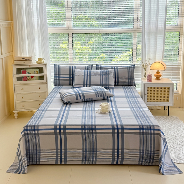 91家纺网 家纺一手货源 找家纺 仟网汇 2025新款老粗布床单粗布凉席老粗布单床单枕套单品 时尚空间