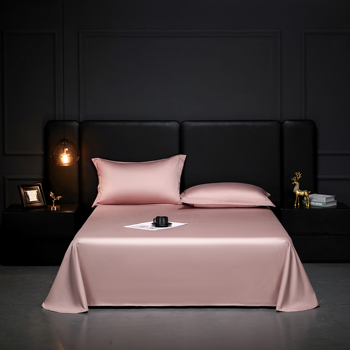 91家纺网 家纺一手货源 找家纺 秀色2025新款A类高端100s新疆长绒棉纯棉床单单件全棉单人贡缎加厚被单三件套 莫奈-琳蕴储