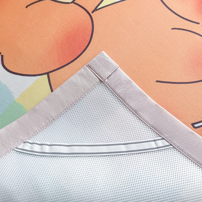 91家纺网 家纺一手货源 找家纺 博雅 2025新款独家版权A类大版数码印花1200D冰丝凉席 派对卡皮巴拉