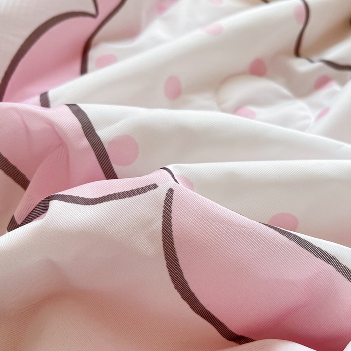 91家纺网 家纺一手货源 找家纺 博雅 2025新款 三丽鸥凉感丝夏被冰丝凉席组合四件套 魔法美乐蒂