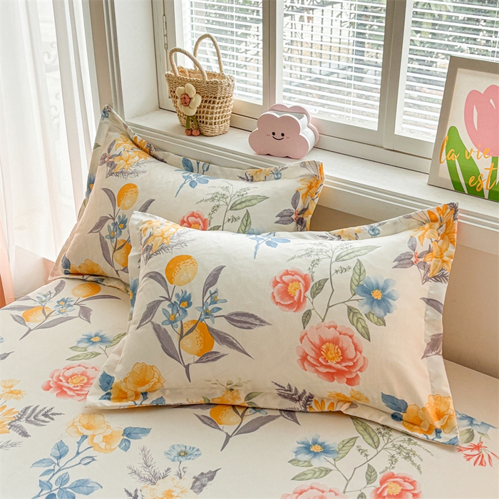 91家纺网 家纺一手货源 找家纺 爱一个家 2025新款植物羊绒四件套 幽幽花香