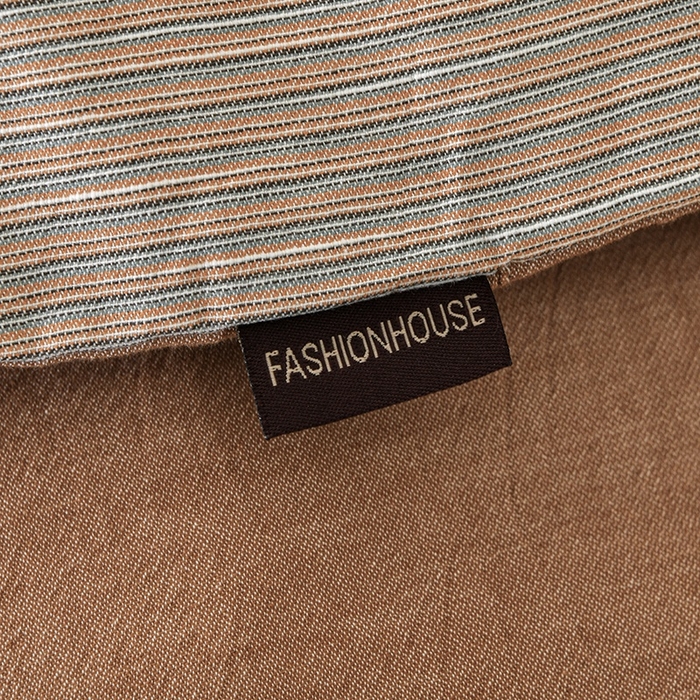 91家纺网 家纺一手货源 找家纺 金艾草2025年新款60S纯棉色织水洗大提花四件套 时光条-爱玛橙