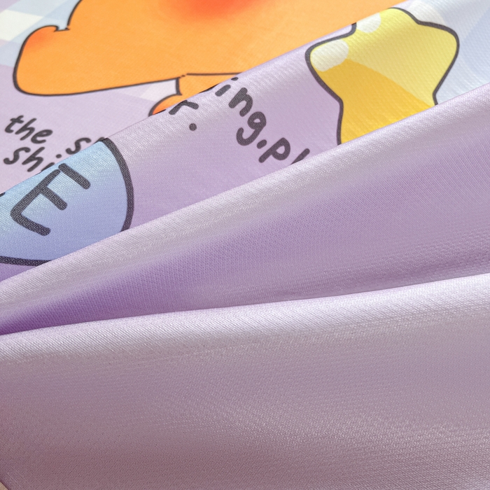 91家纺网 家纺一手货源 找家纺 博雅 2025新款独家版权A类大版数码印花1200D冰丝凉席 星星卡皮巴拉