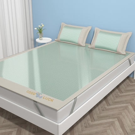 91家纺网 家纺一手货源 找家纺 （总）绒艺席业 2025新款A类抗菌冰丝凉席系列-小象宝款