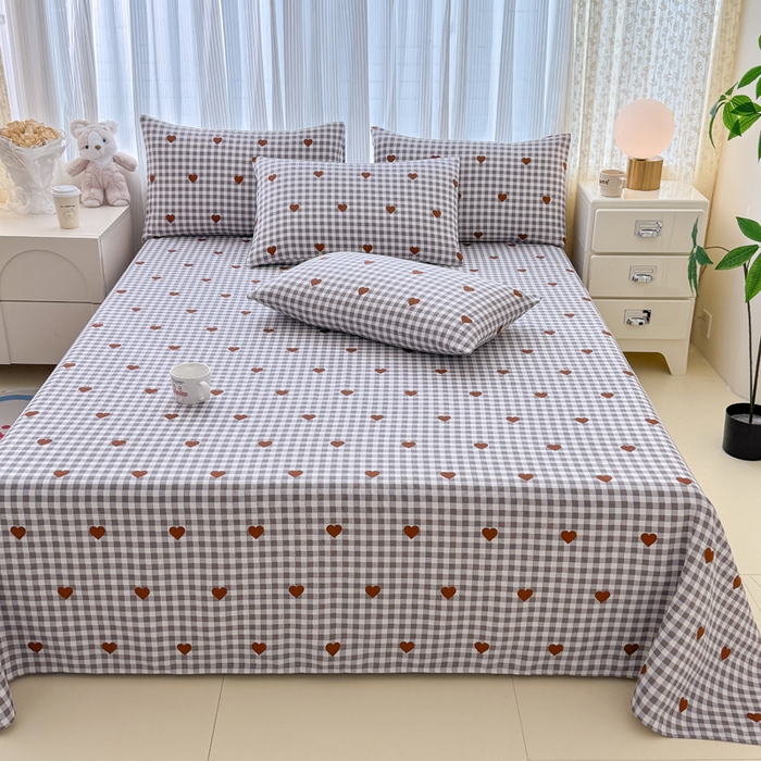 91家纺网 家纺一手货源 找家纺 仟网汇 2025新款老粗布床单粗布凉席老粗布单床单枕套单品 咖小心