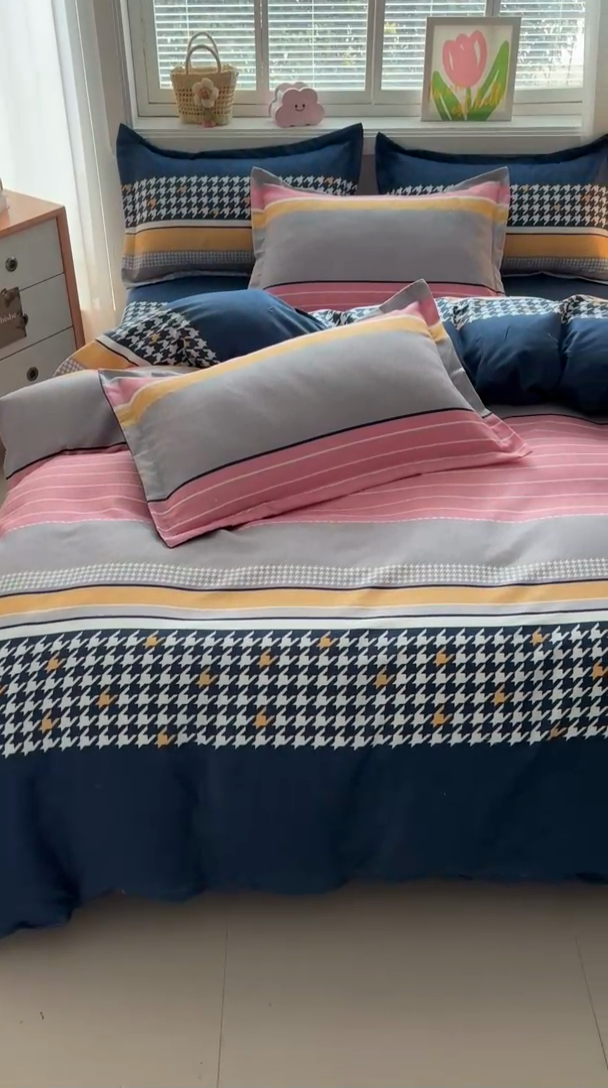 91家纺网 家纺一手货源 找家纺 爱一个家 2025新款植物羊绒四件套 奥加丽