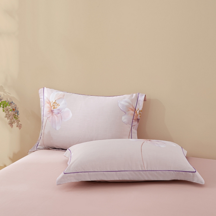 91家纺网 家纺一手货源 找家纺 帅露家纺 2025新款50S莱赛尔天丝印花四件套 古韵流香