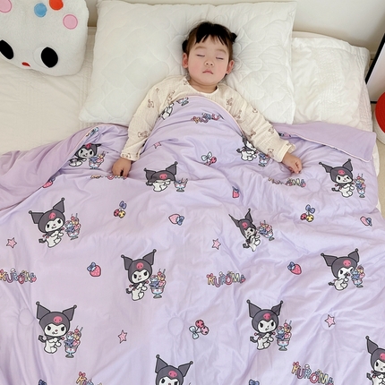 兜米家居 2025夏季新品三丽鸥深睡双感针织凉感空调被夏被 甜心库洛米