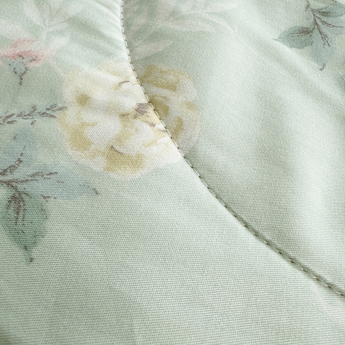 91家纺网 家纺一手货源 找家纺 瑜珠家纺 2025新款里外全棉棉花夏被 千羽花信