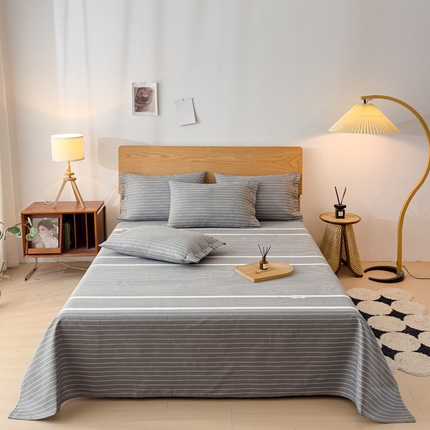 91家纺网 家纺一手货源 找家纺 （总）仟网汇 2025新款活性印染无印纽扣原棉老粗布三件套