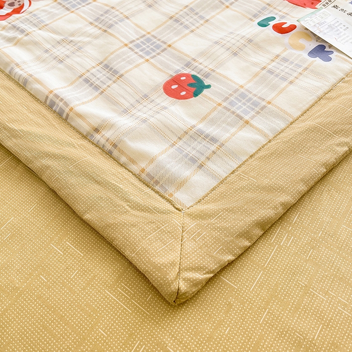 91家纺网 家纺一手货源 找家纺 思雅庭 2025新款里外全棉夏被新疆棉花夏凉被空调被 蛋糕狗