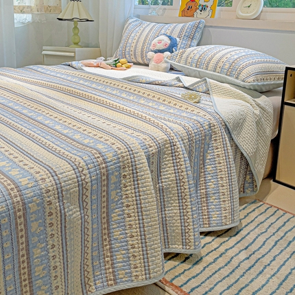 91家纺网 家纺一手货源 找家纺 （总）漫时光 2025新款全棉纯棉新疆棉花夹层单床盖