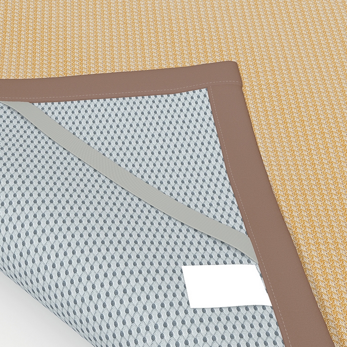 91家纺网 家纺一手货源 找家纺 绒艺席业 2025新款A类抗菌冰丝凉席系列-小冰熊款 冰熊-咖