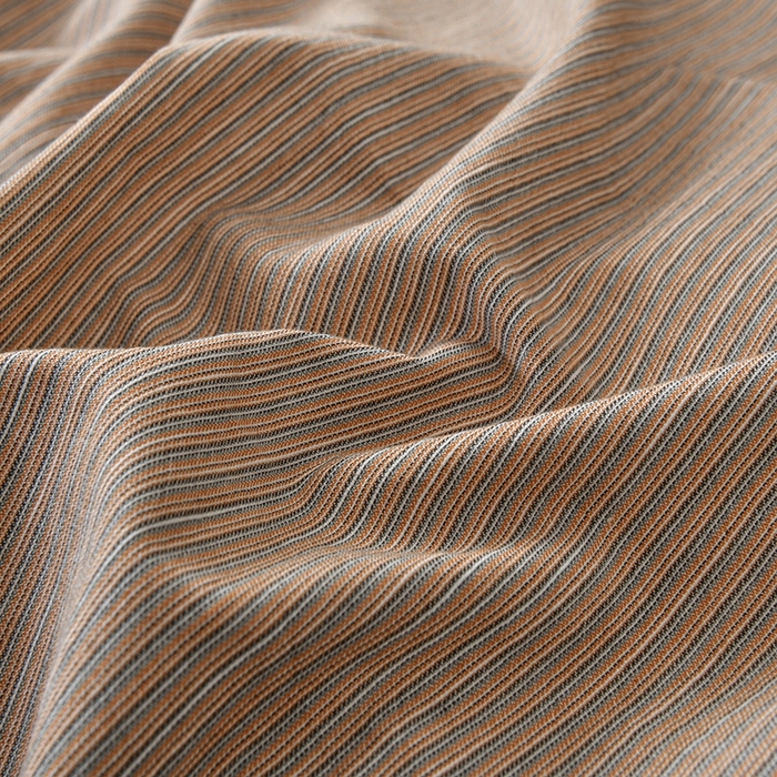 91家纺网 家纺一手货源 找家纺 金艾草2025年新款60S纯棉色织水洗大提花四件套 时光条-爱玛橙