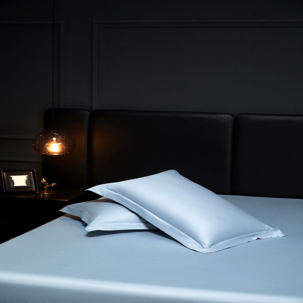 91家纺网 家纺一手货源 找家纺 秀色2025新款A类高端100s新疆长绒棉纯棉床单单件全棉单人贡缎加厚被单三件套 莫奈-郁兰