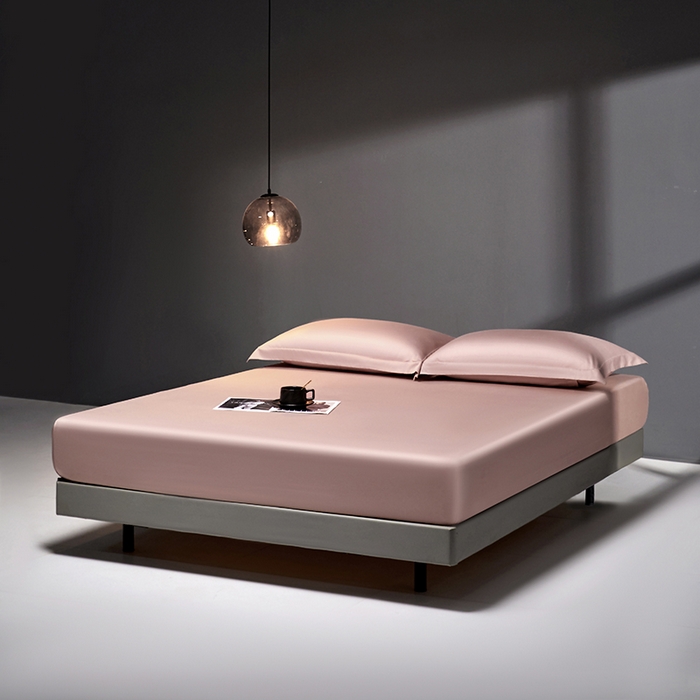 91家纺网 家纺一手货源 找家纺 秀色2025新款高端纯棉床笠单件全棉全包床套三件套100s新疆长绒棉酒店床垫保护套 梦易-琳蕴储