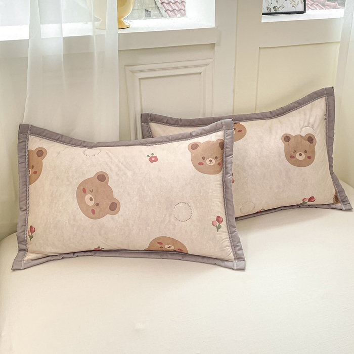 91家纺网 家纺一手货源 找家纺 顺顺家纺 2025新款凉感丝印花夏被空调被 熊熊之家